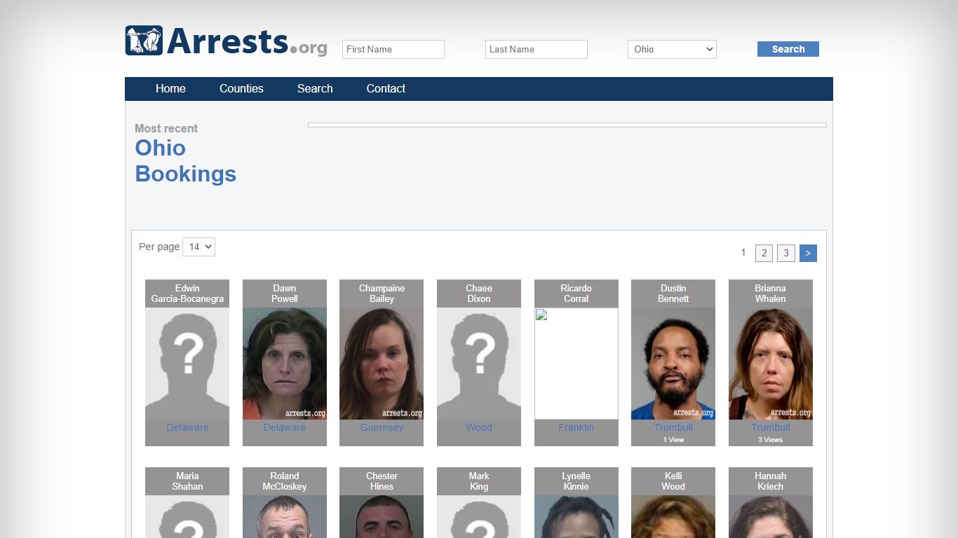 Ohio Arrests and Inmate Search